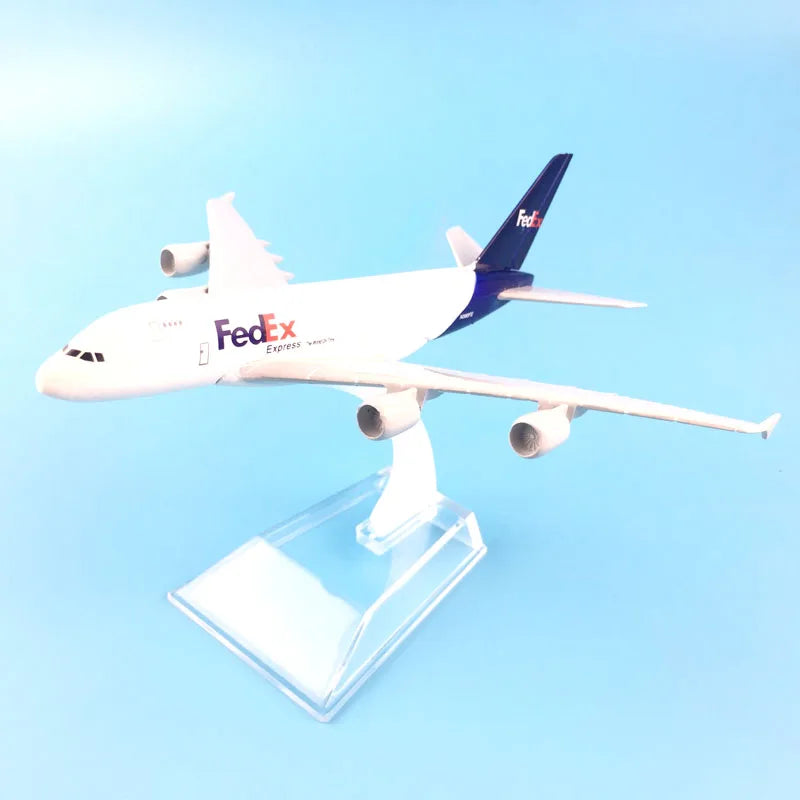 Airbus A380 FedEx Express – Modelo Diecast 1/400 (16cm) – Jason TUTU