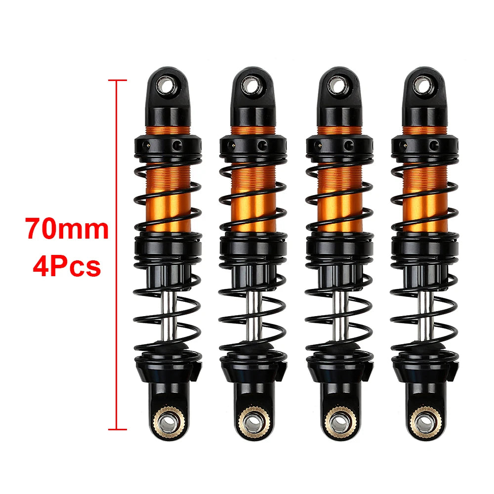 Amortecedor INJOR de Alumínio a Óleo para Carros de RC – 70/80/90/100/110/120mm.