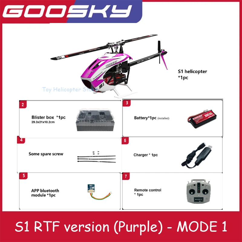 Goosky S1 – Helicóptero RC 3D de Alta Performance