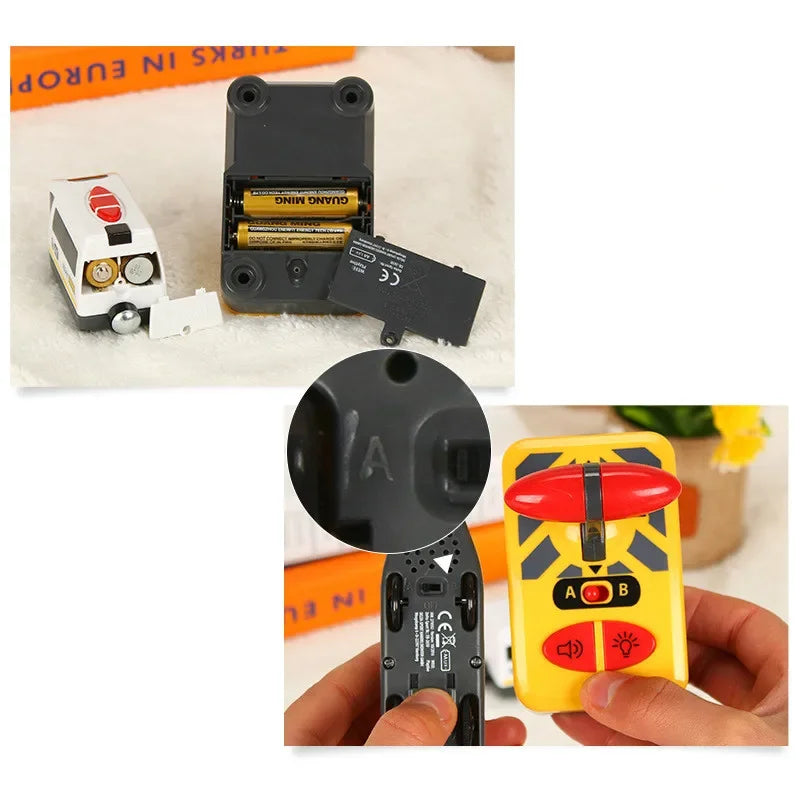 Conjunto Comboio Elétrico (Pilhas) RC Die Cast - Adequado para trilhos de Madeira.