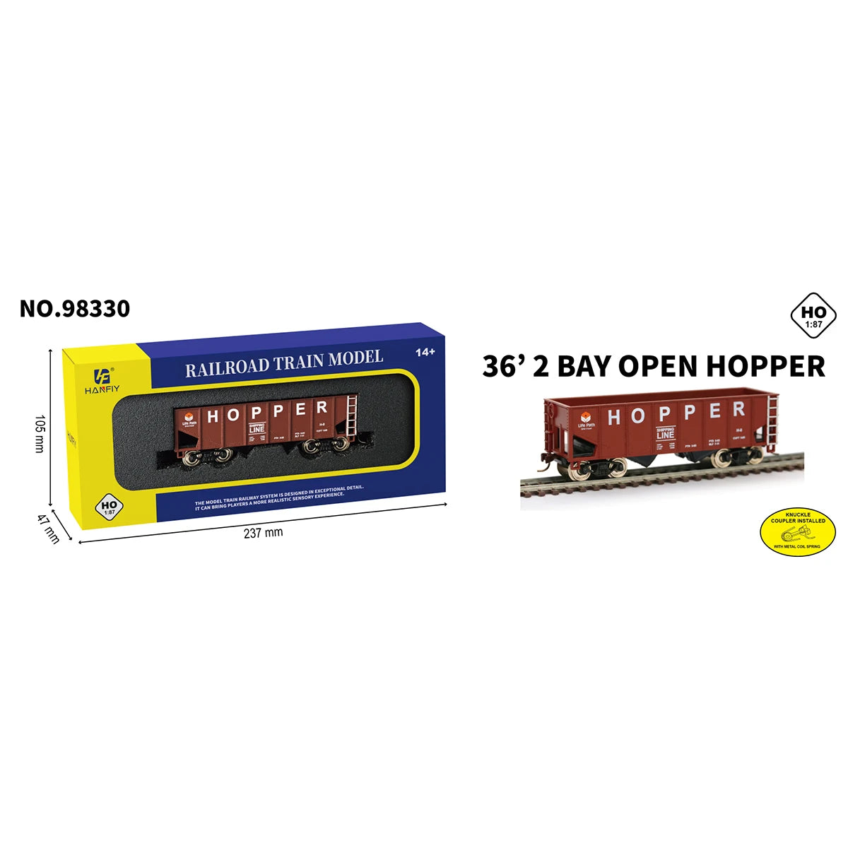 Conjuntos de Locomotivas, Vagões e Kits Completos com Trilhos em escala HO (1:87).