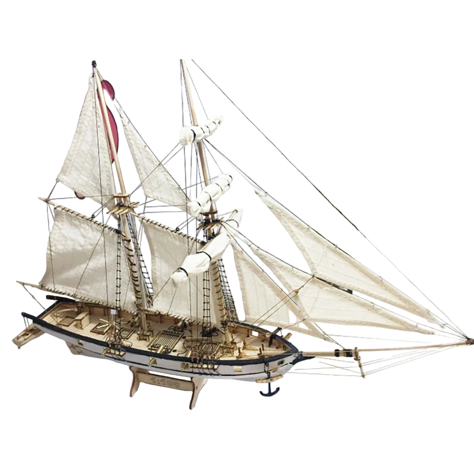 Veleiro Luxuoso Halcon 1840 - Escala: 1/100 - Canhões de latão - Kits de construção