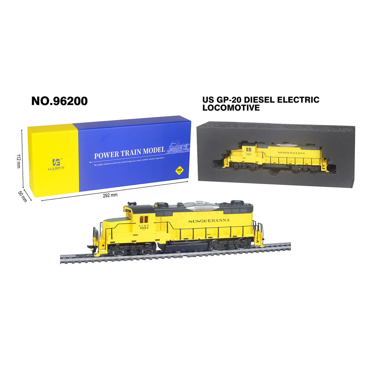 Conjuntos de Locomotivas, Vagões e Kits Completos com Trilhos em escala HO (1:87).