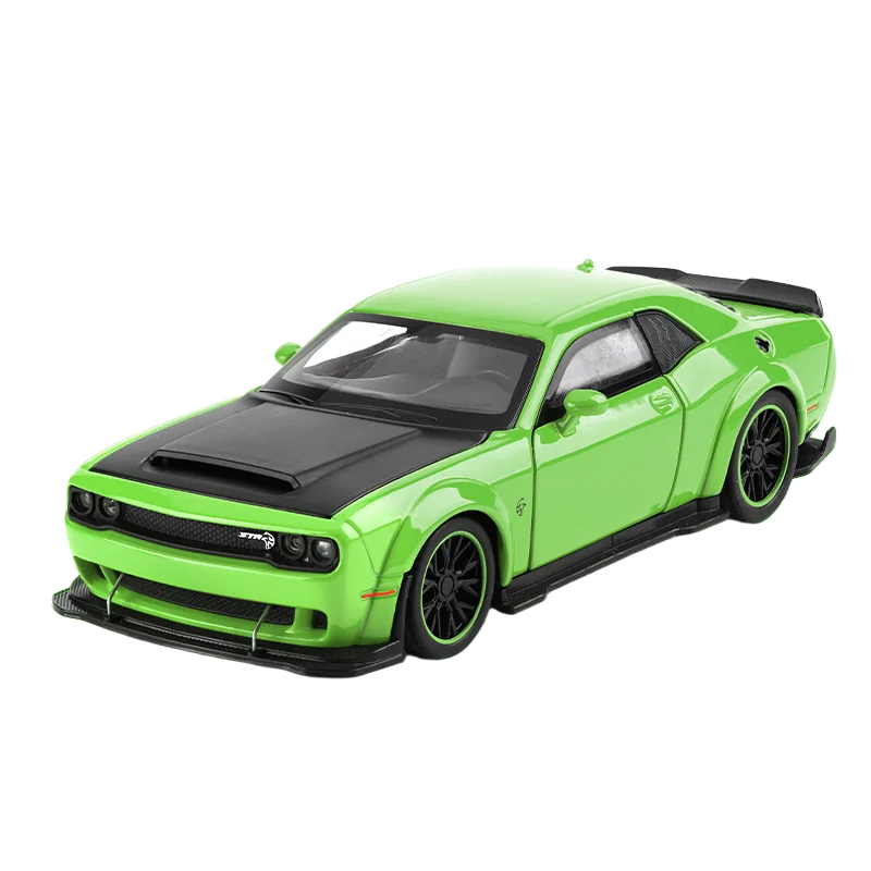 Dodge Challenger SRT Hellcat Redeye V8 - Modelo Diecast em Metal Fundido - Escala: 1:32.