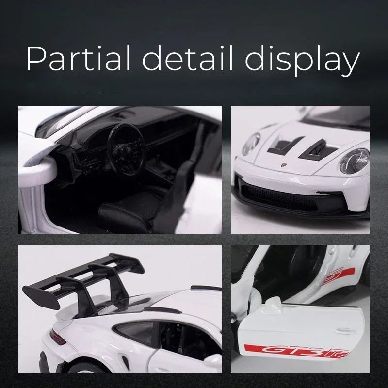 Porsche 911 GT3 RS - Miniatura em Liga metálica -Escala: 1:36 - Die Cast - Coleção Pull Back