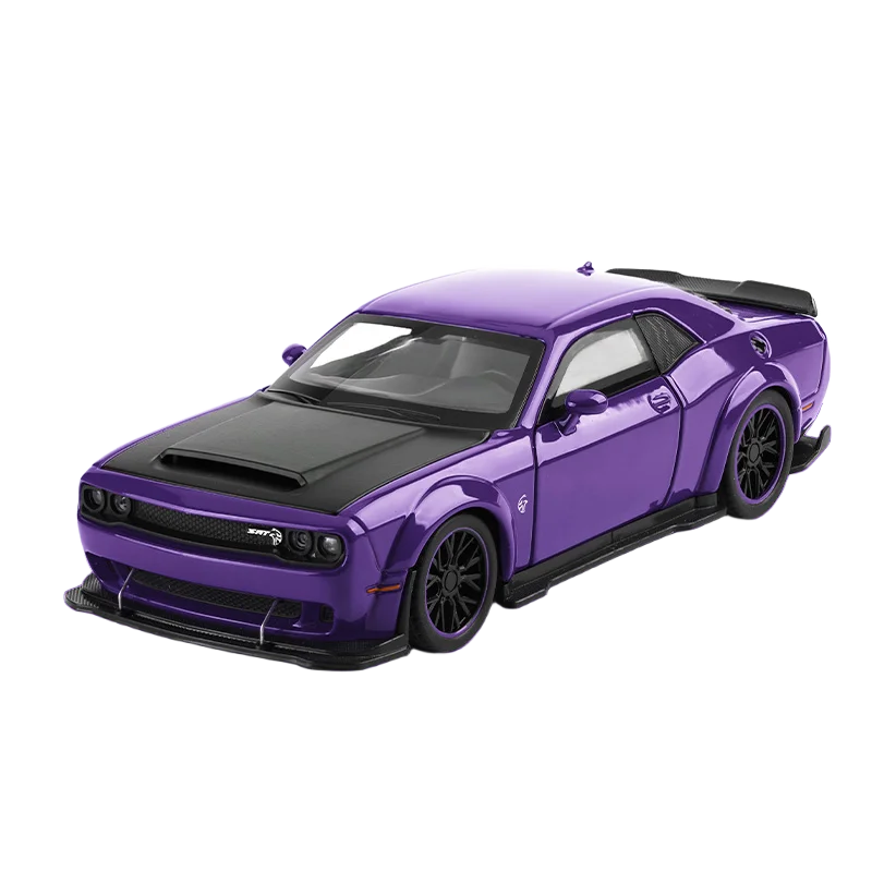 Dodge Challenger SRT Hellcat Redeye V8 - Modelo Diecast em Metal Fundido - Escala: 1:32.