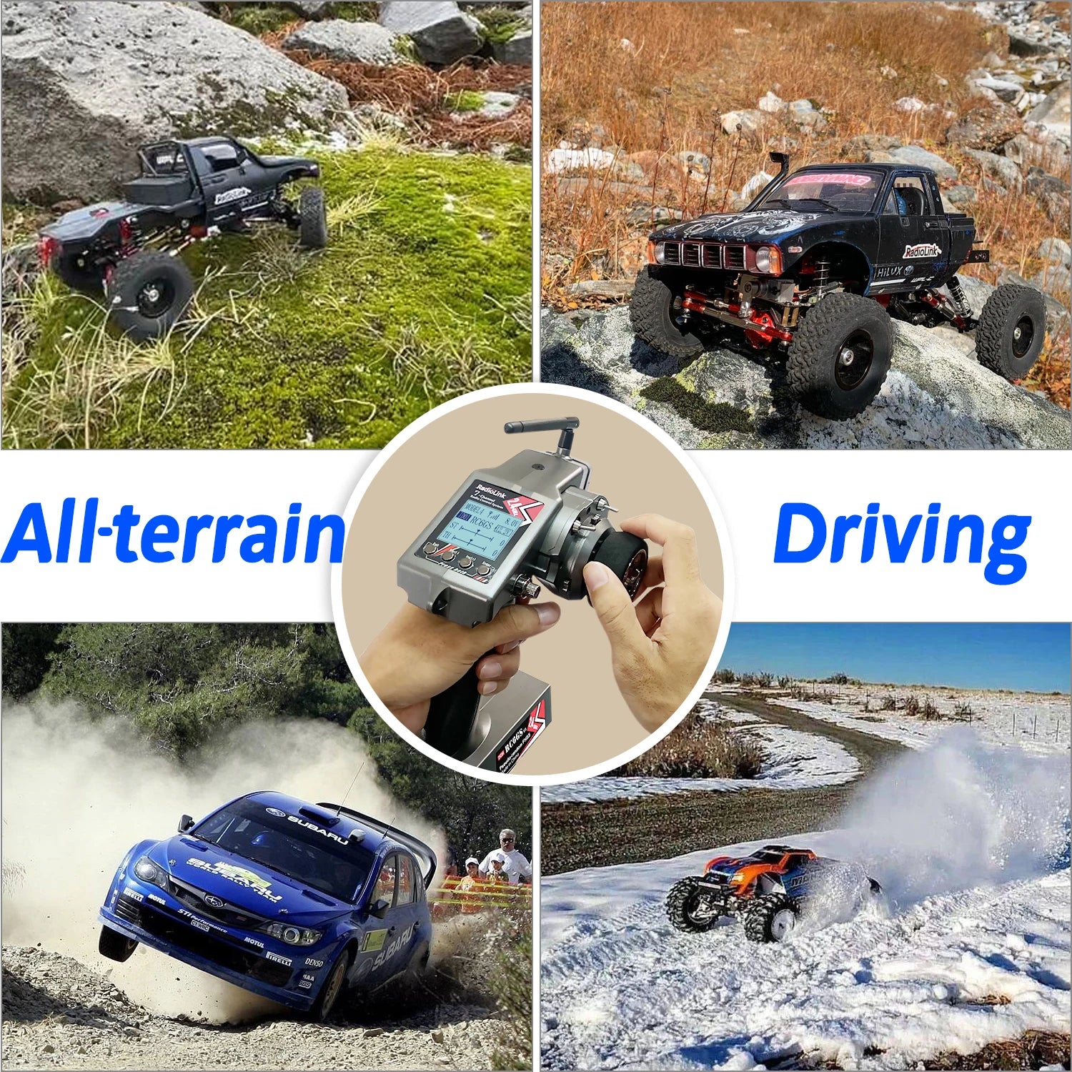 RadioLink RC4GS V3 (5 Canais) / RC6GS V3 (7 Canais) Com Receptor R7FG - Telemetria Incluída