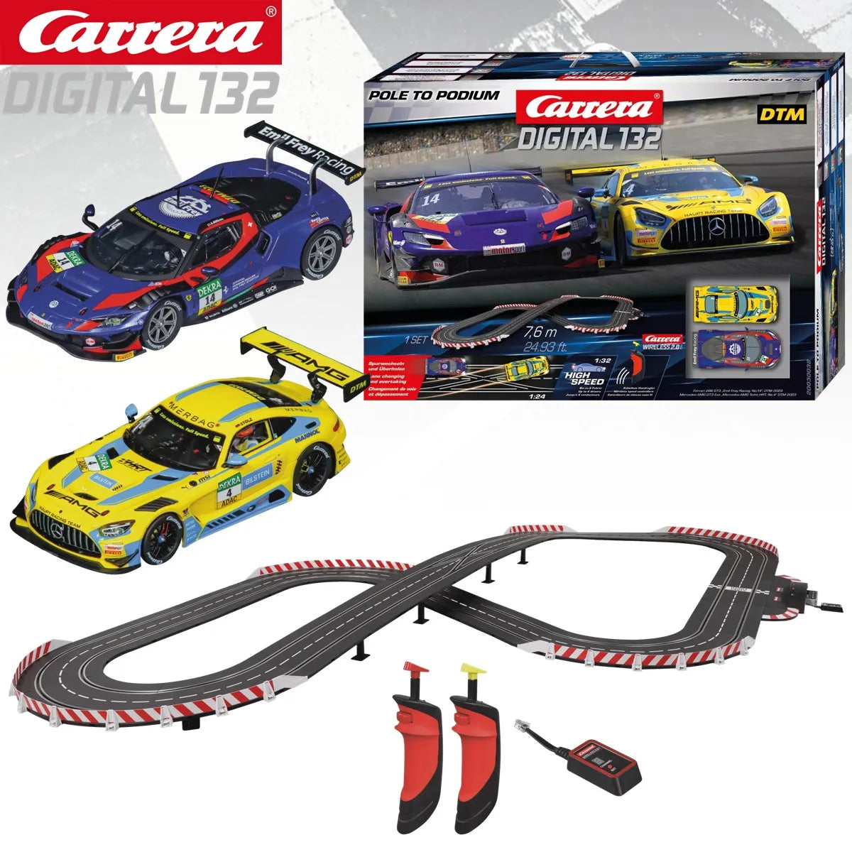 Autorama Carrera Slot Car Digital 132 - Conjunto Completo