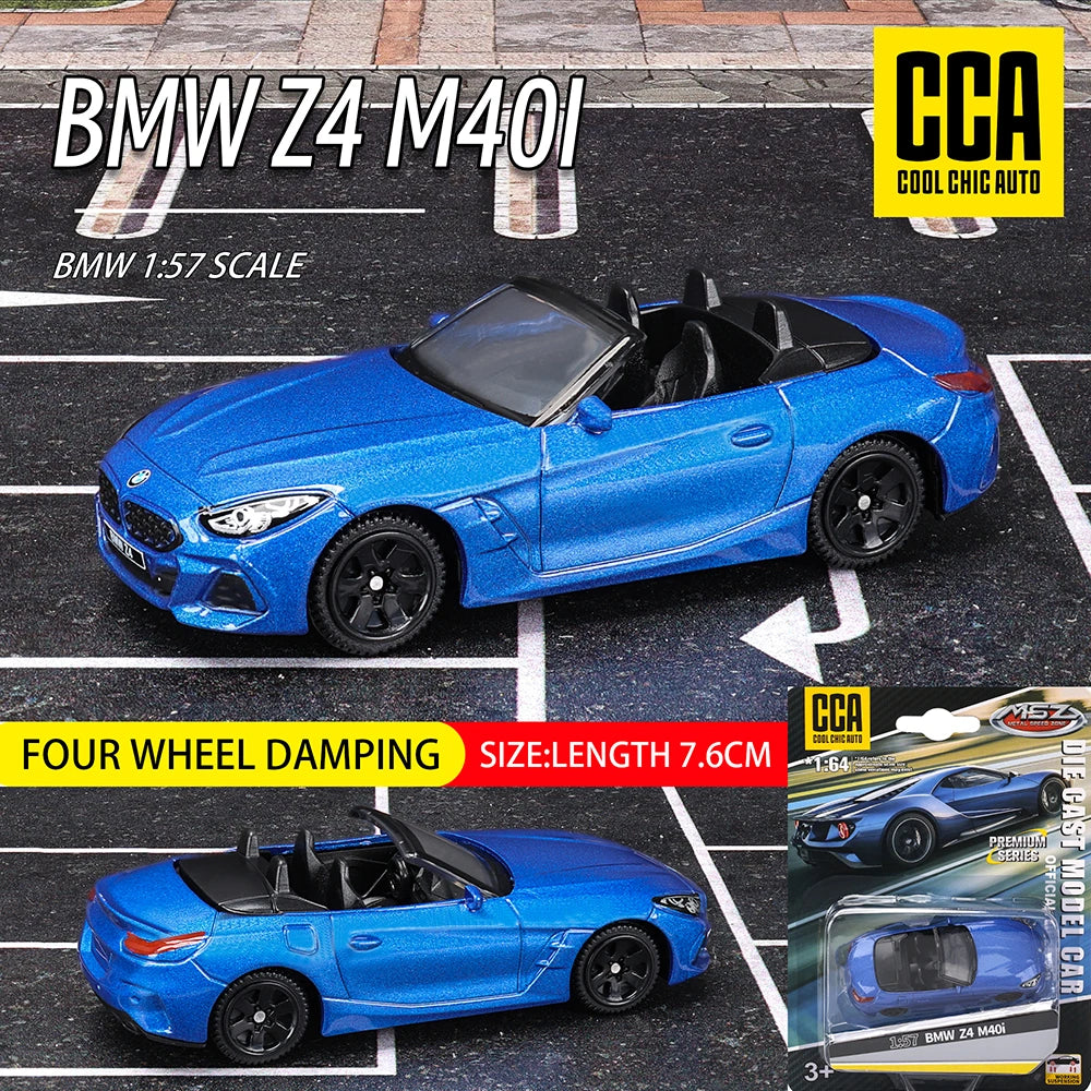 BMW M4 - Z4 - M850I - M4 - GT3 - Modelo de Carro fundido em liga metálica - Escala: 1:64