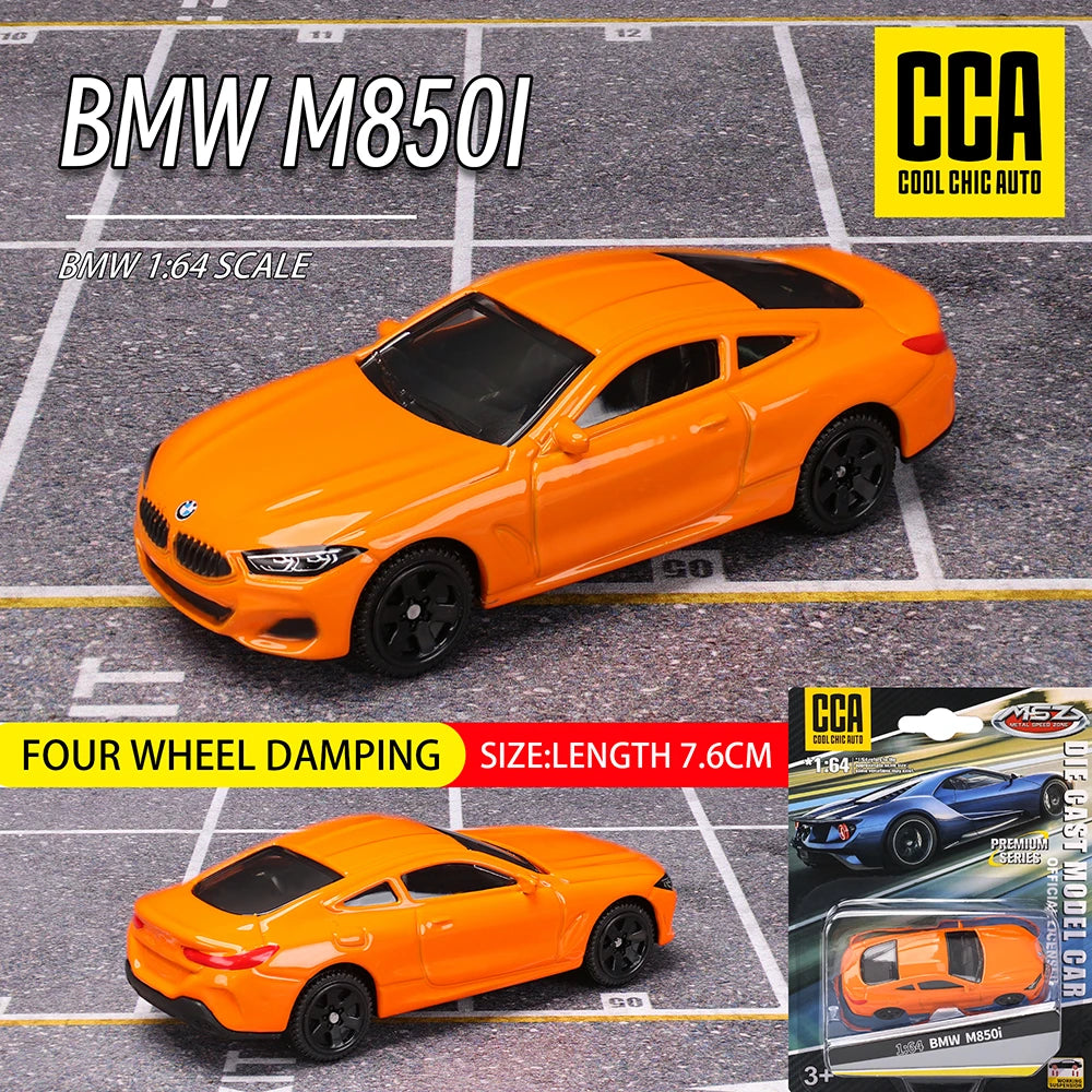 BMW M4 - Z4 - M850I - M4 - GT3 - Modelo de Carro fundido em liga metálica - Escala: 1:64