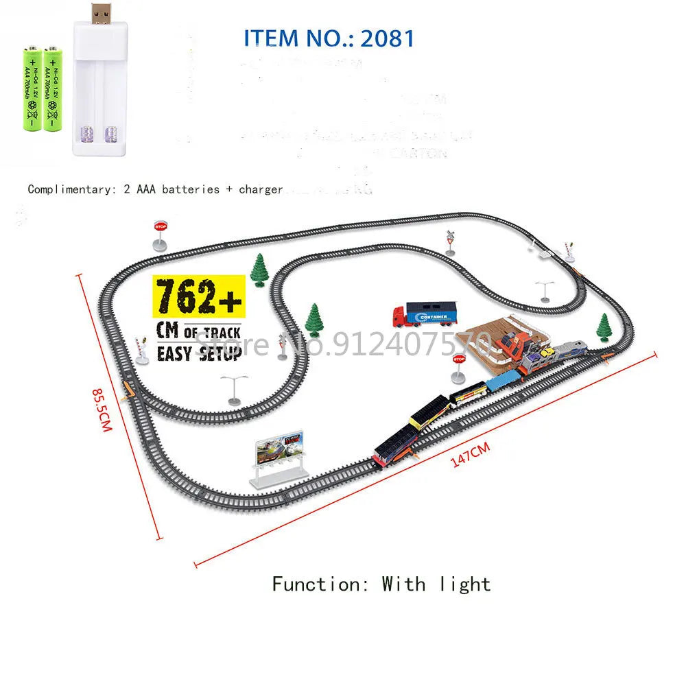 Trem Elétrico Alta Velocidade - Trilhos Harmony Rail para Montar DIY.