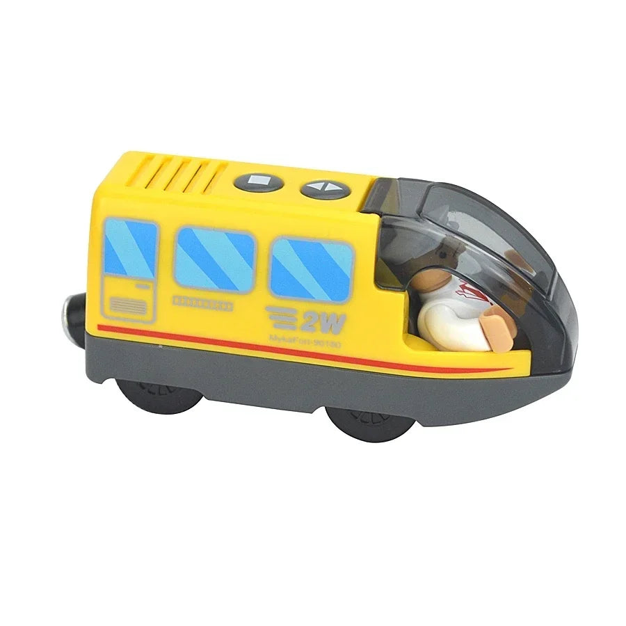 Locomotiva de Madeira, Elétrico, Magnético - Brinquedo Educativo Ferroviários.