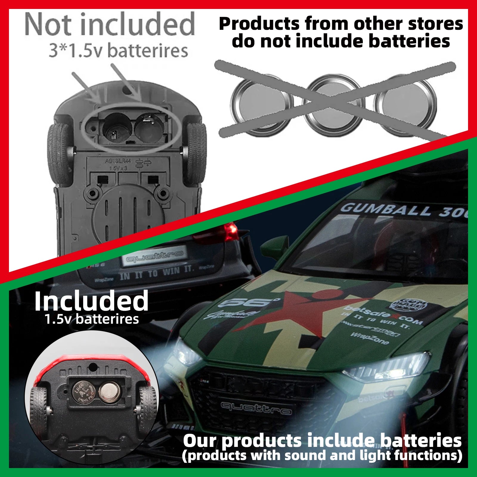 Dodge Challenger SRT Hellcat Redeye V8 - Modelo Diecast em Metal Fundido - Escala: 1:32.