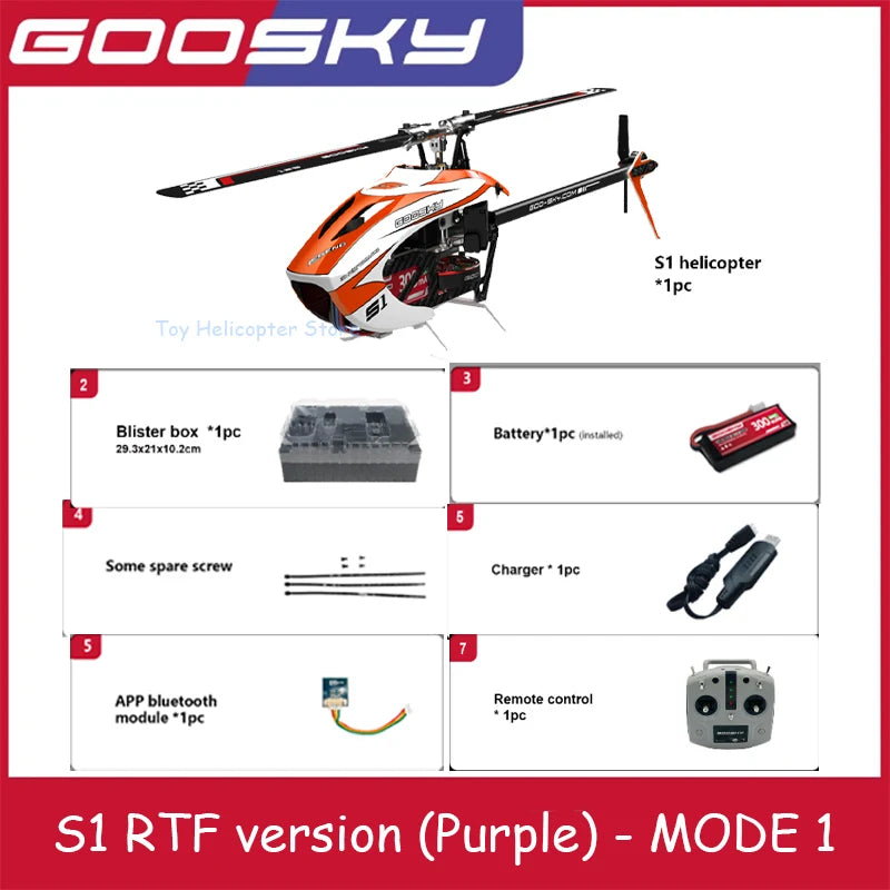 Goosky S1 – Helicóptero RC 3D de Alta Performance