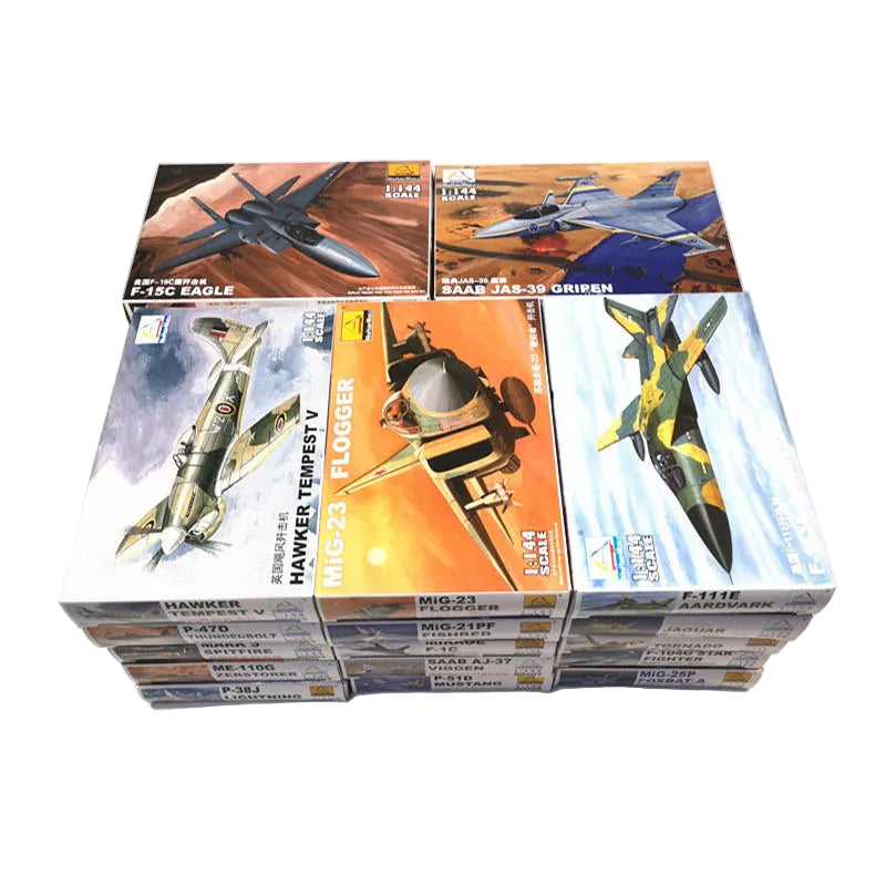 Plastimodelismo de Caça Militar - VÁRIOS MODELOS - Avião de bombardeio.