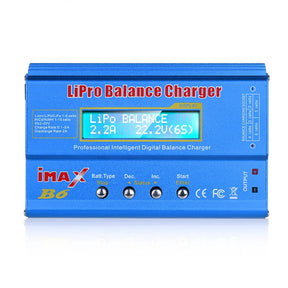Carregador Imax B6 80W Lipo para baterias Lipo NiMh Li-ion Ni-Cd PB Carregador digital LCD RC Balance Charger Discharger + adaptador 15V 6A