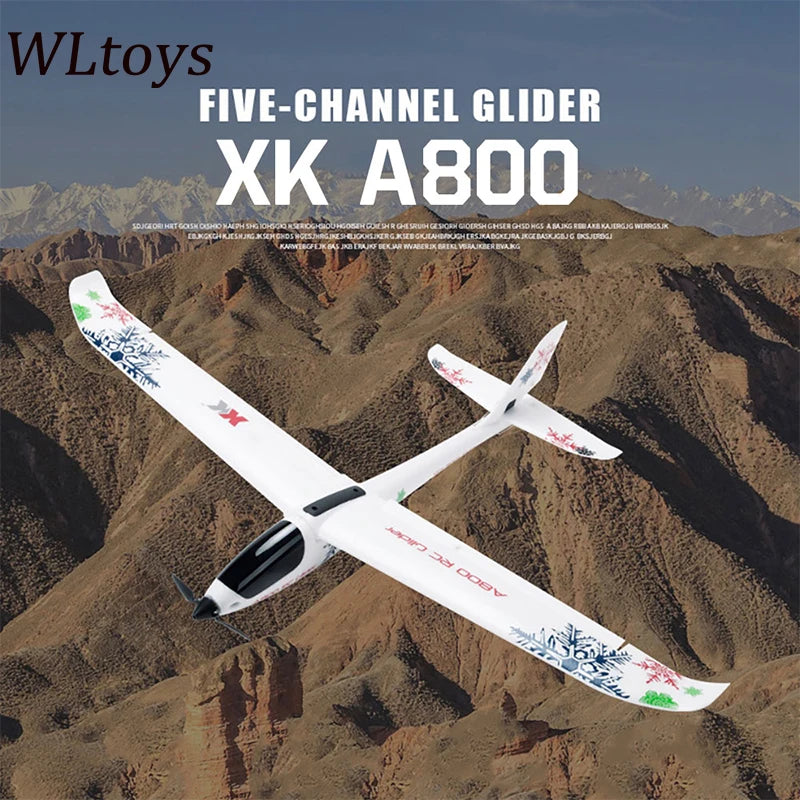 WLToys XK A800 – Avião RC 5 Canais 780mm com Giroscópio 3D/6G