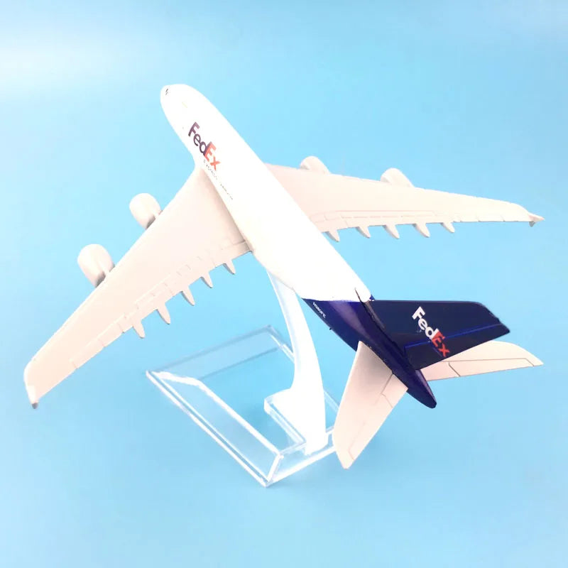 Airbus A380 FedEx Express – Modelo Diecast 1/400 (16cm) – Jason TUTU