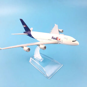Airbus A380 FedEx Express – Modelo Diecast 1/400 (16cm) – Jason TUTU