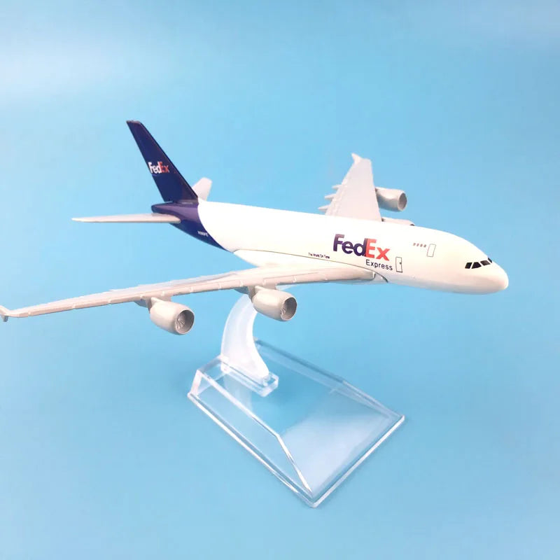 Airbus A380 FedEx Express – Modelo Diecast 1/400 (16cm) – Jason TUTU
