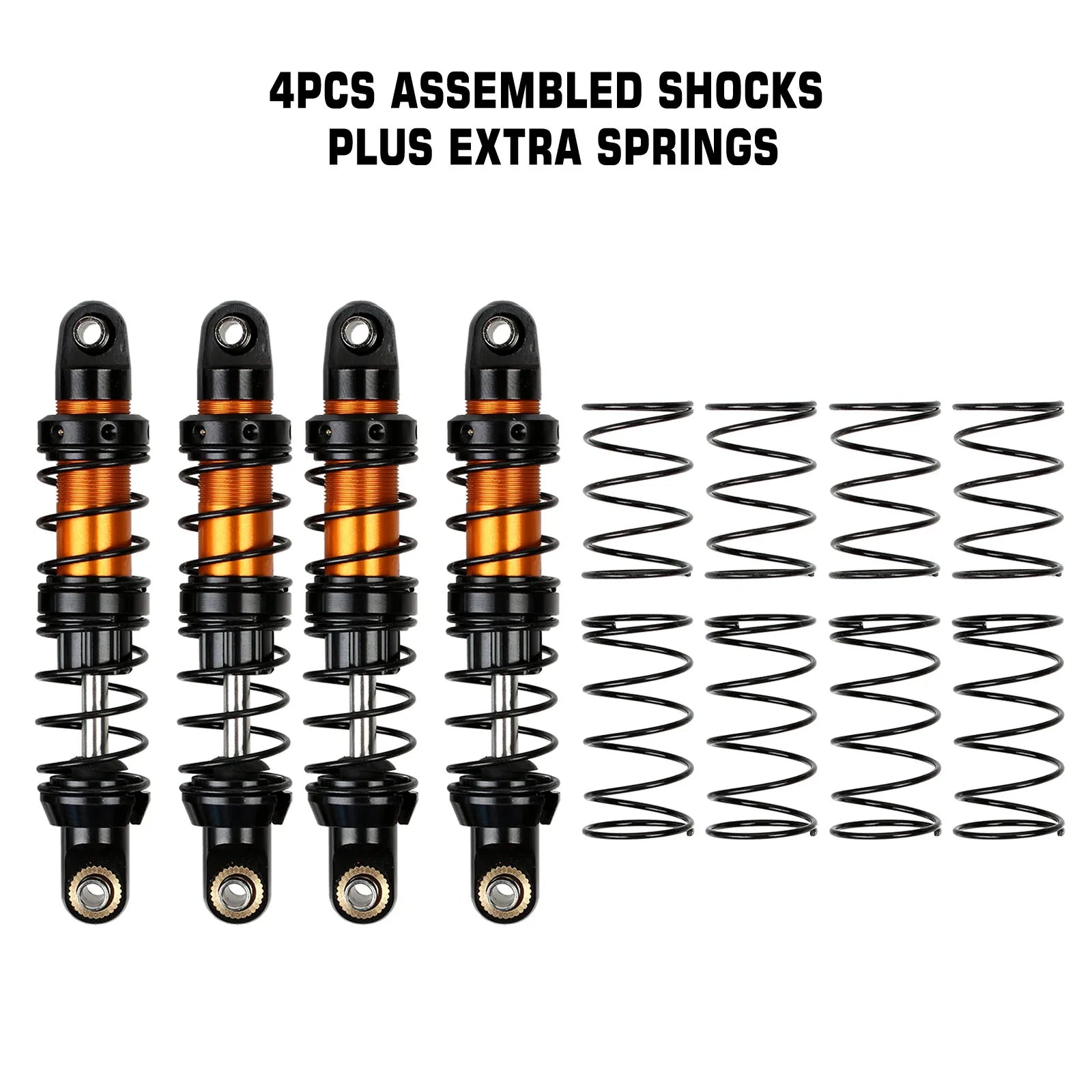 Amortecedor INJOR de Alumínio a Óleo para Carros de RC – 70/80/90/100/110/120mm.