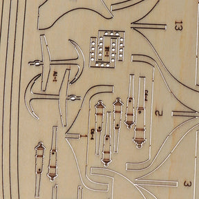 Veleiro De Madeira, Escala 1:100.