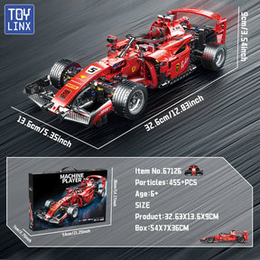 Carro de Formula 1 com 455 - Blocos de construção.