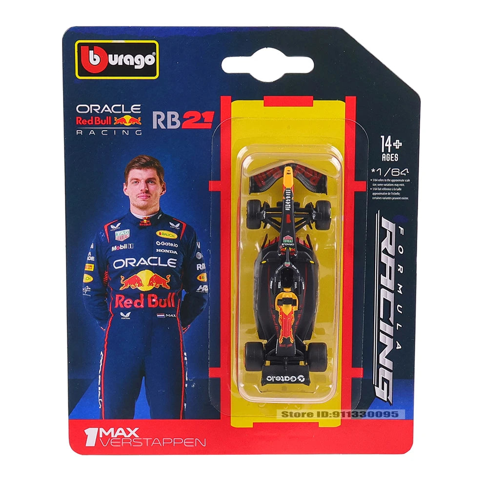 BBurago 1:64 Red Bull Racing F1 2025 RB21 -  Verstappen e Yuki Tsunoda