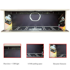 Garagem para Carros com Iluminação LED - Escala 1:64 - Meiduoxing