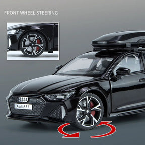Audi RS6 com Som e Luzes - Escala: 1:32 Die Cast