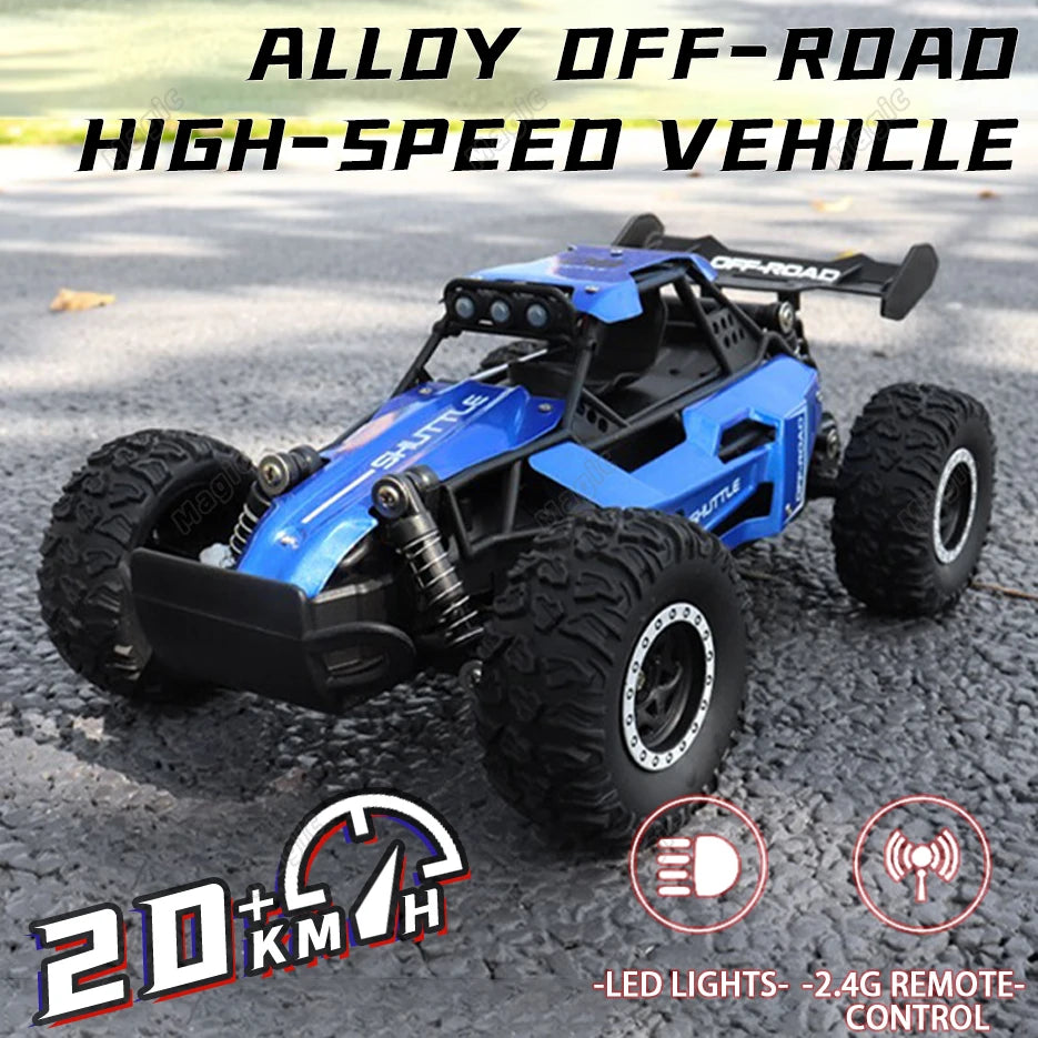 Novo RC Car 1:16 - 2WD com LED 2.4G 20KM/H