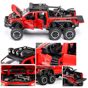 Caminhonetes F150 Raptor em Metal Fundido com Som e Luz - Die Cast - Escala: 1:24