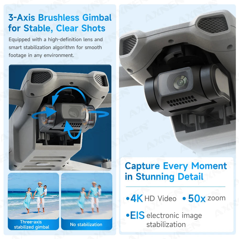 Drone XINLIN XIL 017 – Versão 4K • GPS • Gimbal 3 Eixos • Alcance 10 km • 35 min de voo • 249g