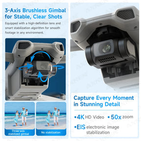 Drone XINLIN XIL 017 – Versão 4K • GPS • Gimbal 3 Eixos • Alcance 10 km • 35 min de voo • 249g