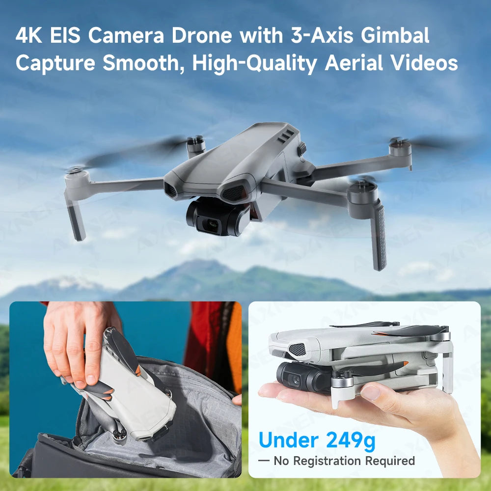 Drone XINLIN XIL 017 – Versão 4K • GPS • Gimbal 3 Eixos • Alcance 10 km • 35 min de voo • 249g