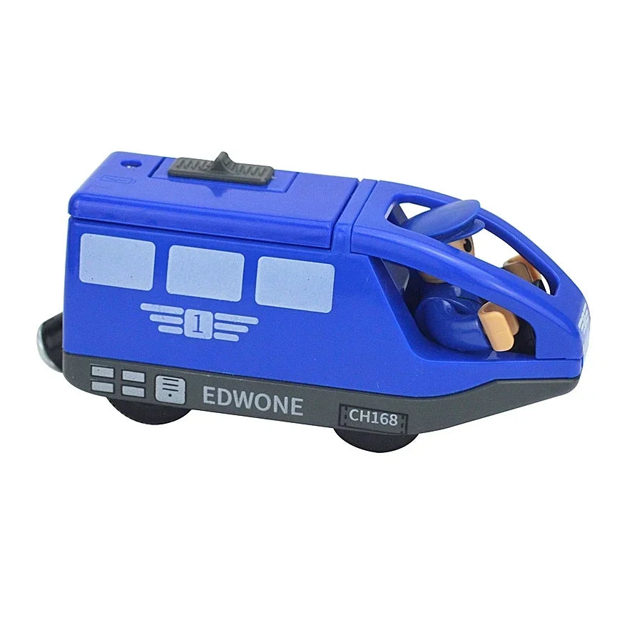 Locomotiva de Madeira, Elétrico, Magnético - Brinquedo Educativo Ferroviários.