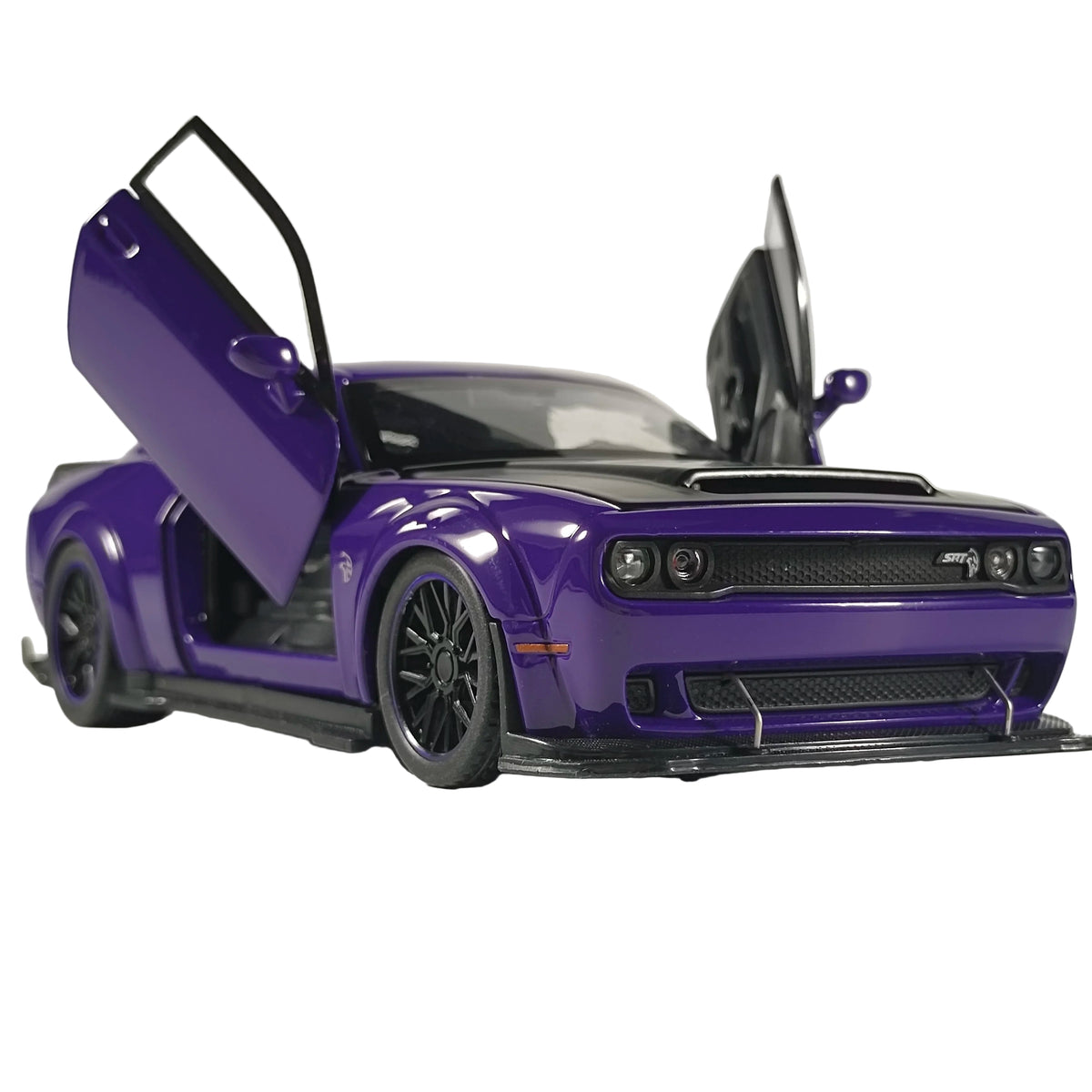 Dodge Challenger SRT Hellcat Redeye V8 - Modelo Diecast em Metal Fundido - Escala: 1:32.