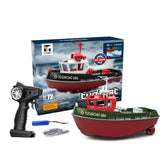 NOVO Barco RC Tugboat 686 – Escala 1:72 - Motor Duplo sem Fio com controle remoto 2.4G.