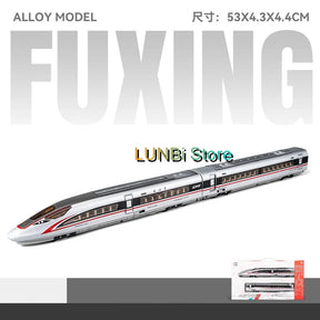 Trem de Alta Velocidade •  Escala: 1/87 (HO) em Liga com Luz e Som • Modelo FUXING • Design Moderno • Alta Performance.