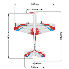 NOVO Swift One – Modelo Acrobático em EPP (OIDI550) - 4 Canais