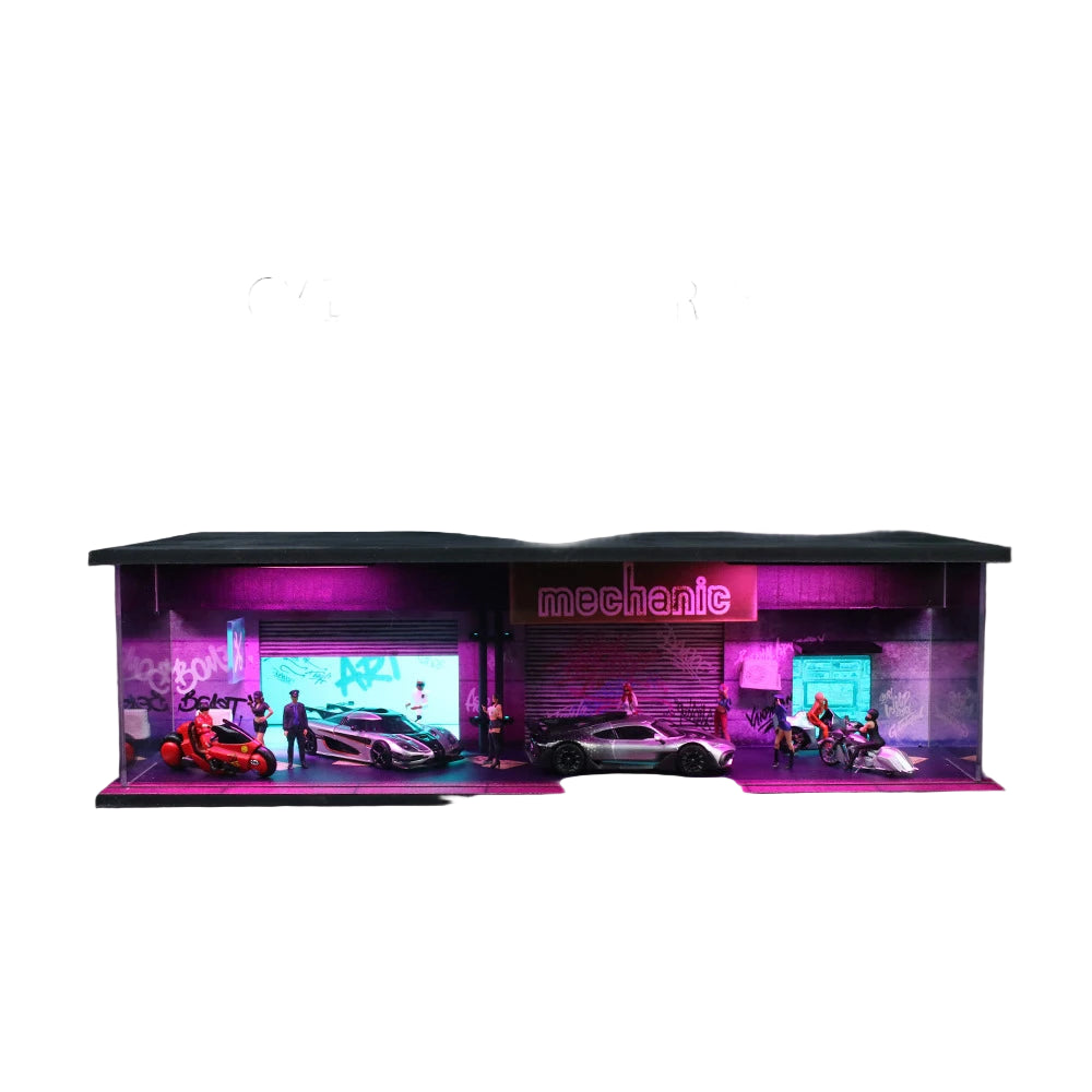 Garagem para Carros - Escala: 1/64