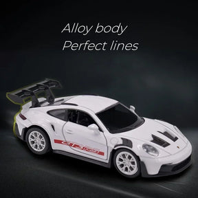 Porsche 911 GT3 RS - Miniatura em Liga metálica -Escala: 1:36 - Die Cast - Coleção Pull Back