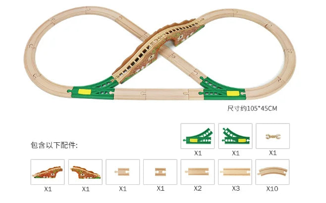 NOVO - Acessórios de Trilhos de Trem ferroviário - Compatível com todas as marcas trens.
