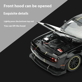 Dodge Challenger SRT Hellcat Redeye V8 - Modelo Diecast em Metal Fundido - Escala: 1:32.