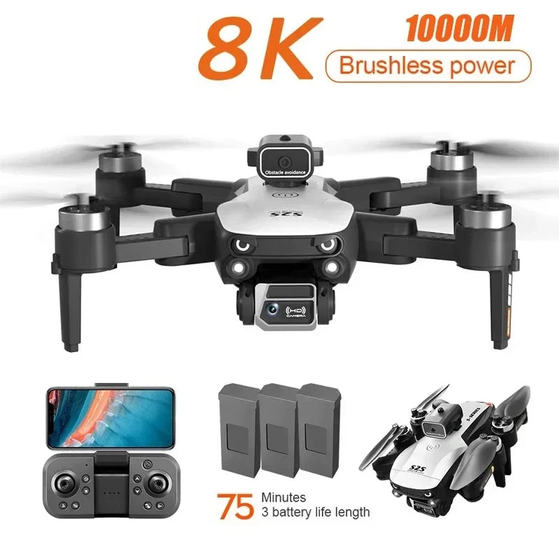 Drone Dual 8K / 8KPro – Mijia S2S Versão - 5G Profesional HD - Dual-Camera Omnidirectional