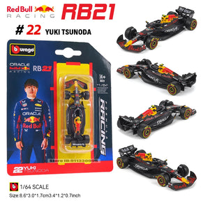BBurago 1:64 Red Bull Racing F1 2025 RB21 -  Verstappen e Yuki Tsunoda