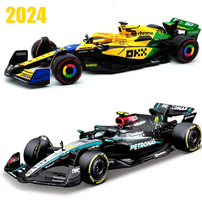 Bburago 1:43 Mercedes-AMG Petronas F1 Team W15 2024 #44 Hamilton #63 George Russell - Die Cast