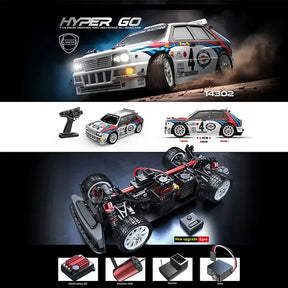 Hyper Go MJX - Polo / Hyper Go / Lancia / Citroën – Escala: 1/14 4WD • 65 km/h • Motor Brushless • Controle Remoto 2.4G.