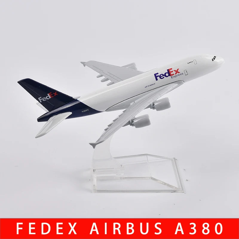 Airbus A380 FedEx Express – Modelo Diecast 1/400 (16cm) – Jason TUTU