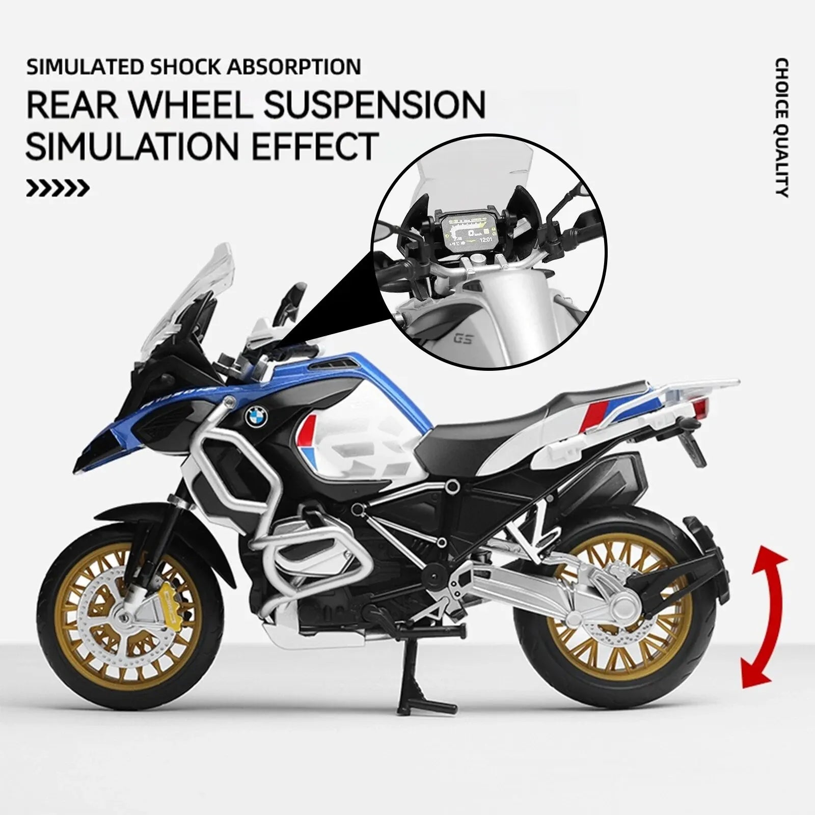 Moto BMW - CCA R1250 gs. Escala 1:12.